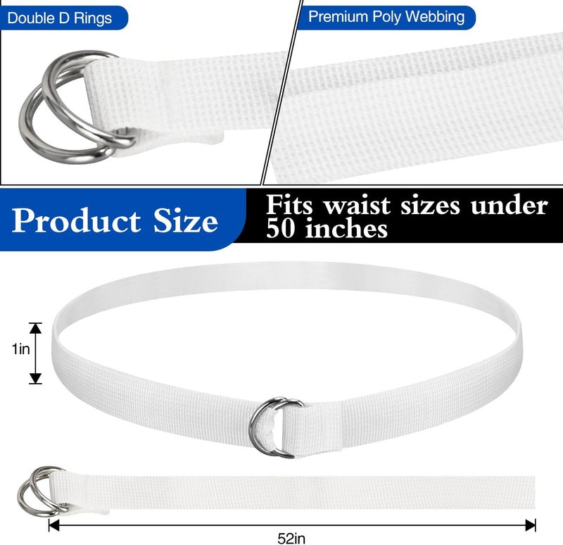 DkOvn 2 Pack Football Belts, 52 to 57 Inches Long, with Stainless Steel D Rings, for Youth, Adults - Image 4